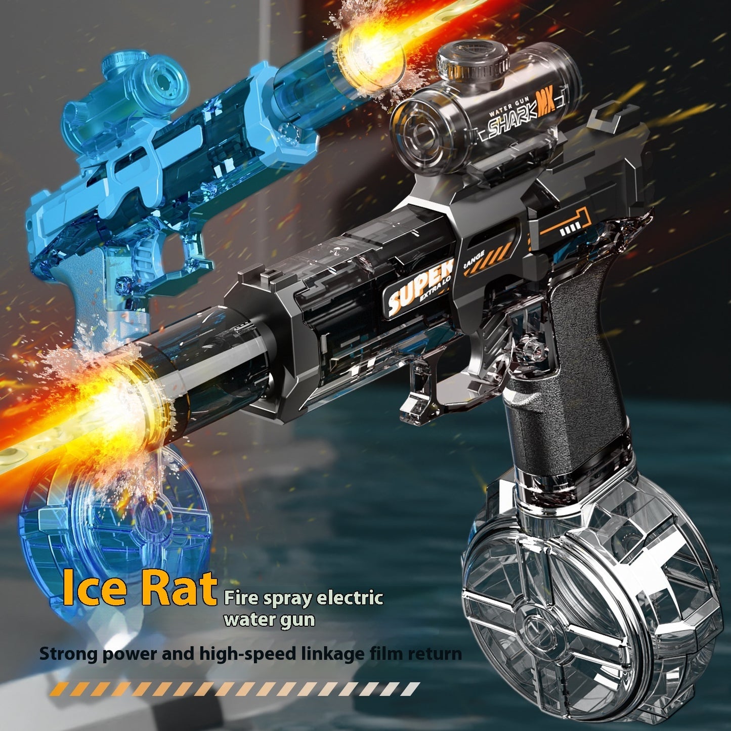 LED Electric Water Gun – Automatic Recoil Spray Toy for Kids, Outdoor Summer Fun