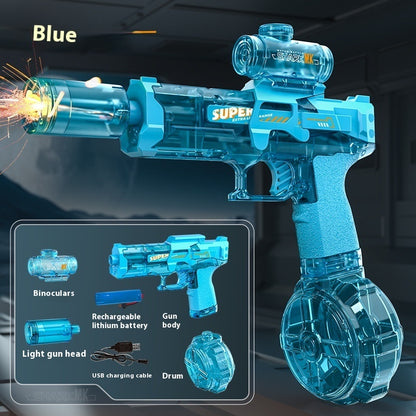 LED Electric Water Gun – Automatic Recoil Spray Toy for Kids, Outdoor Summer Fun