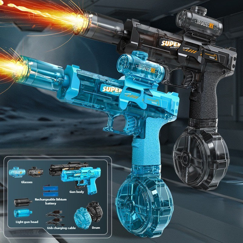 LED Electric Water Gun – Automatic Recoil Spray Toy for Kids, Outdoor Summer Fun