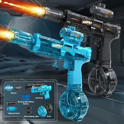LED Electric Water Gun – Automatic Recoil Spray Toy for Kids, Outdoor Summer Fun