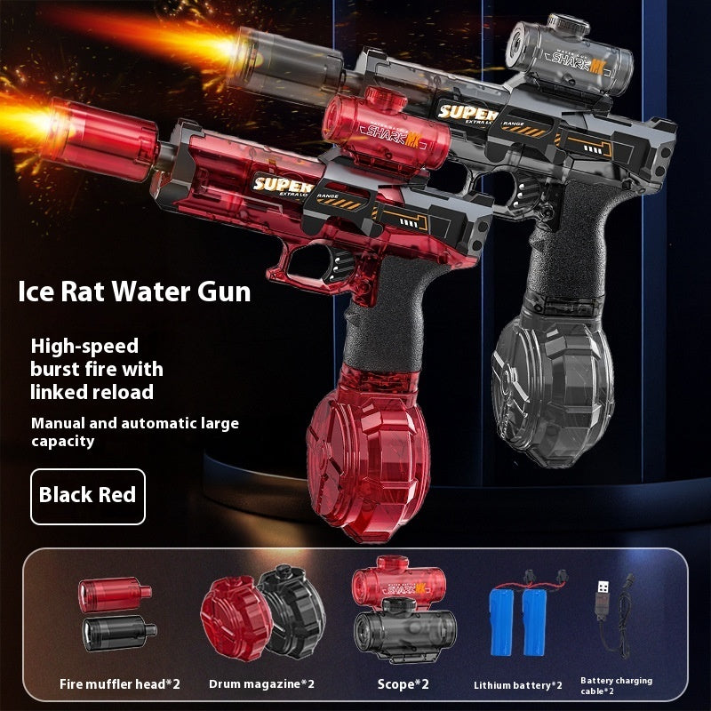 LED Electric Water Gun – Automatic Recoil Spray Toy for Kids, Outdoor Summer Fun