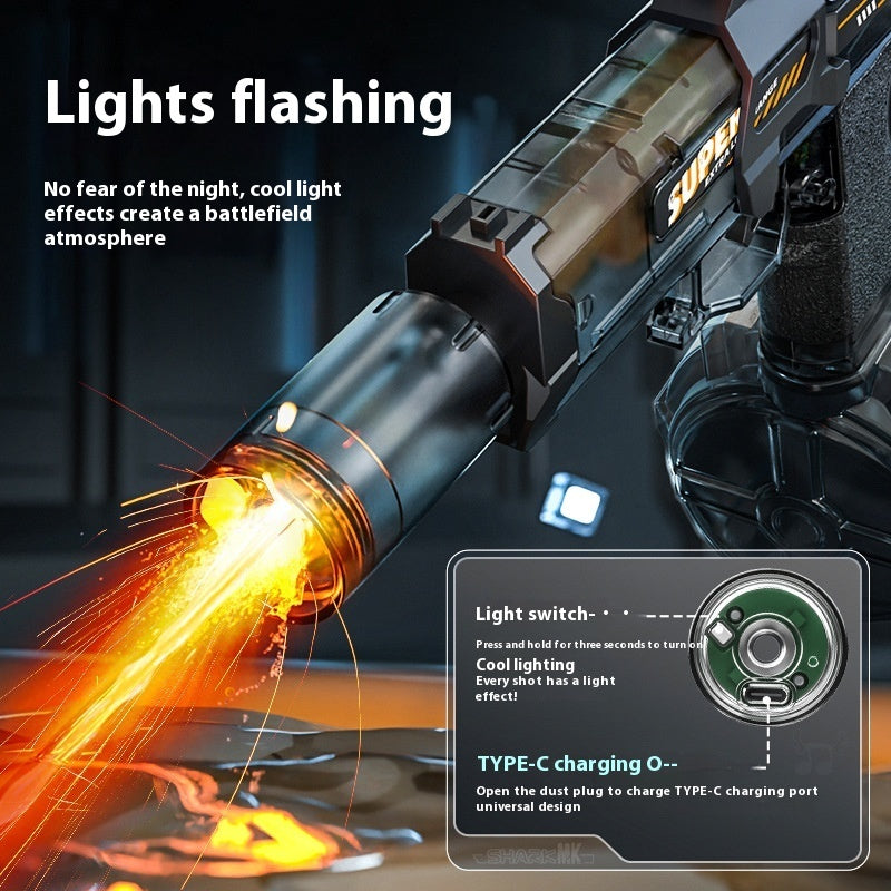 LED Electric Water Gun – Automatic Recoil Spray Toy for Kids, Outdoor Summer Fun